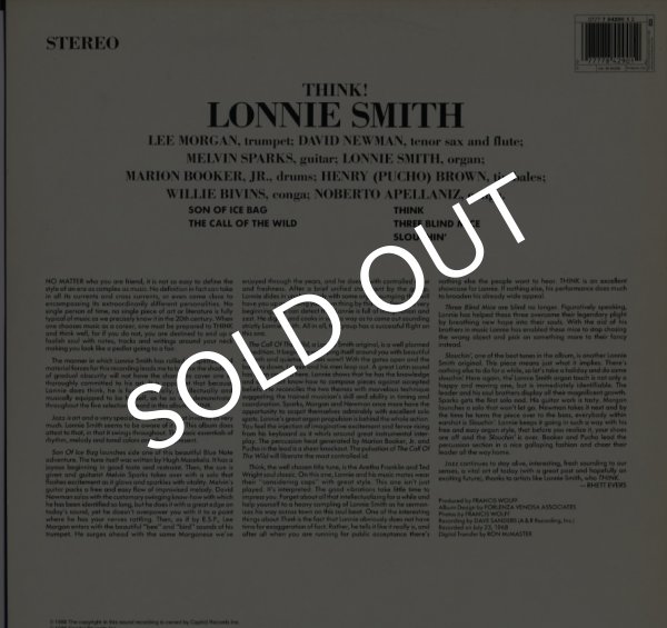 画像2: Lonnie Smith/Think!(Blue Note/LP) (2)