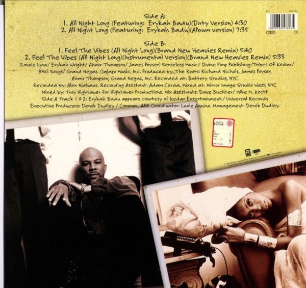 画像2: COMMON/ ALL NIGHT LONG(RELATIVITY/12") (2)