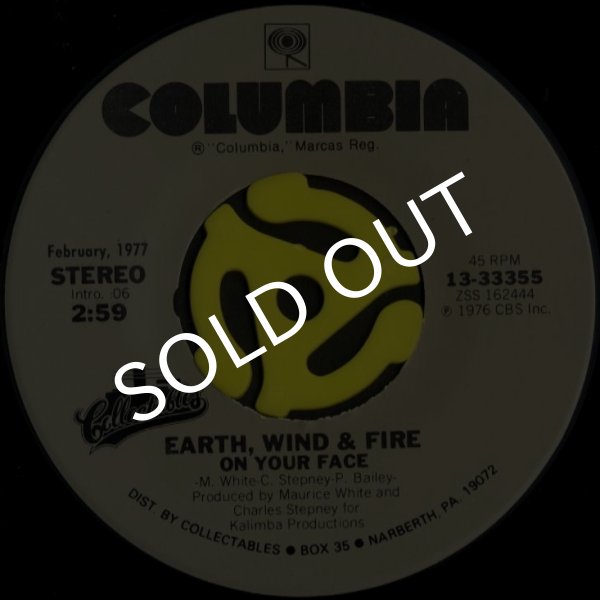 画像1: Earth,Wind&Fire/On Your Face(Columbia/45s)  (1)