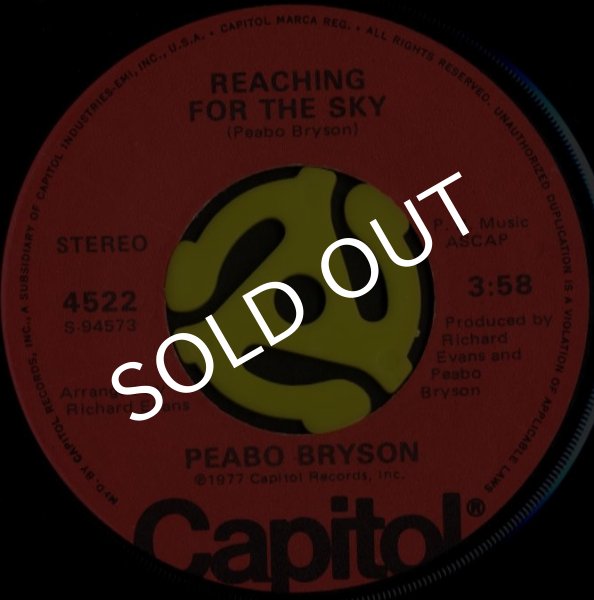 画像1: PEABO BRYSON / Reaching For The Sky(Capitol/45s) (1)