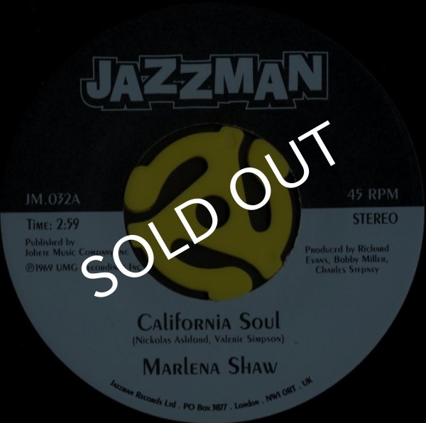 画像1: Marlena Shaw/California Soul(Jazzman/45s) (1)