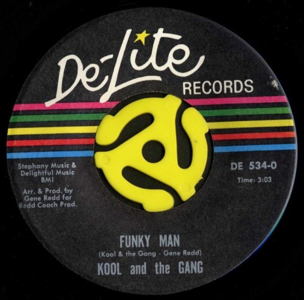 画像1: KOOL & THE GANG / クール & ザ・ギャング / Funky Man / ファンキー・マン (De-Lite/45s) (1)