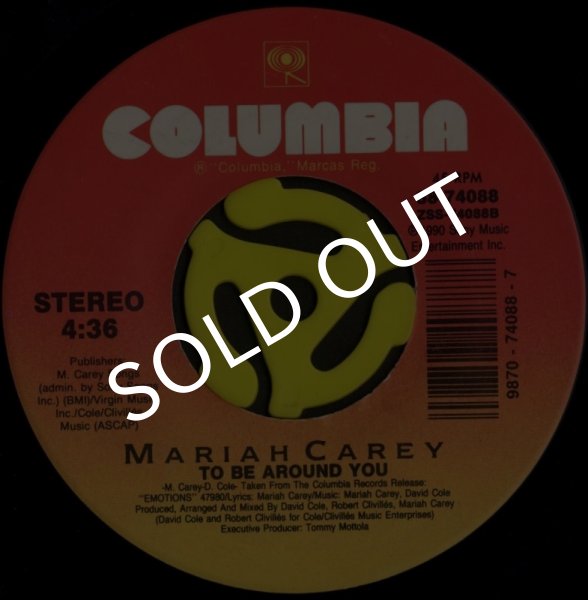 画像1: ★Mariah Carey / To Be Around You(Columbia/45s) (1)
