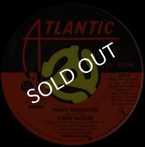 画像1: GWEN McCRAE / Funky Sensation(Atlantic/45s) (1)